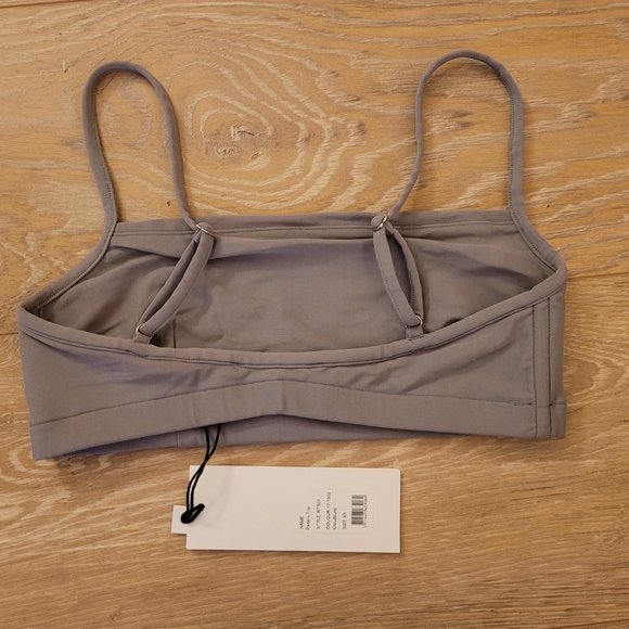 112. ROTATE Sunday Logo Print Sports Bra. Cloudburst. Size XS. NWT - Picture 2 of 3